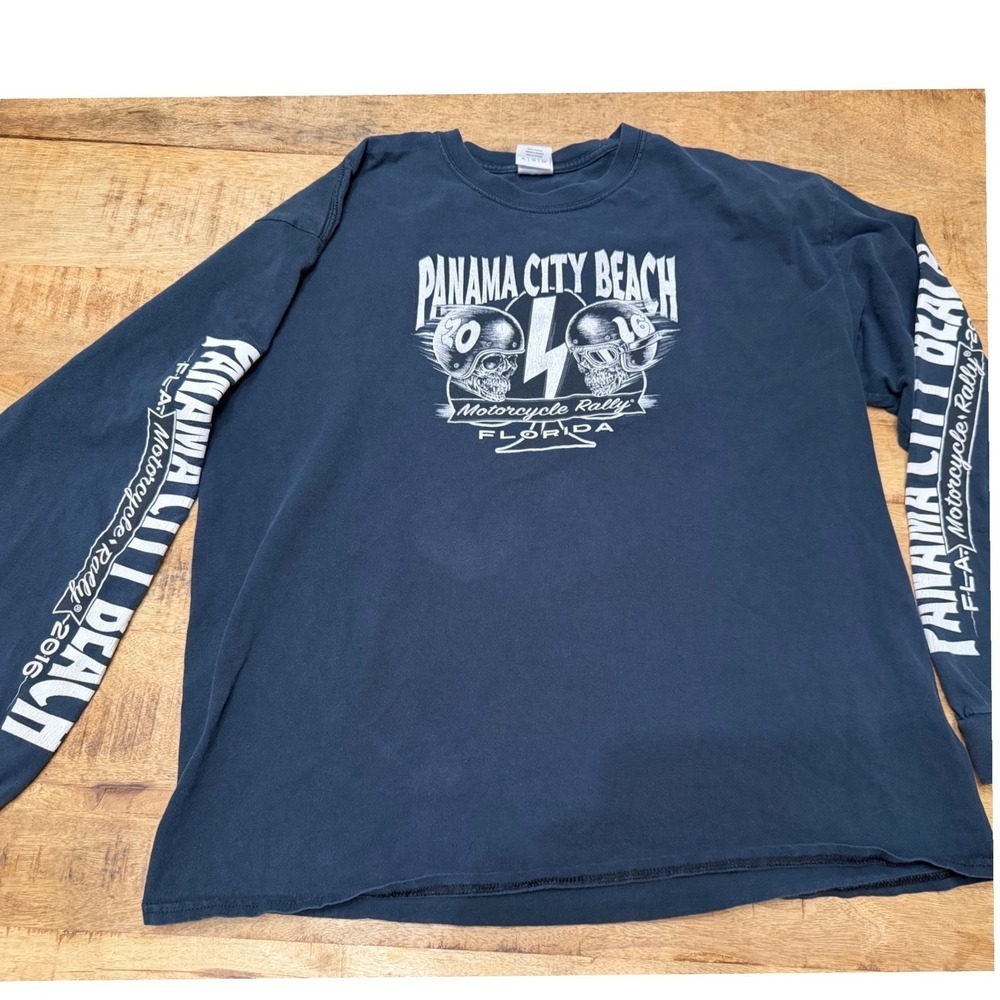 Panama City Beach Motorcyle Rally Navy Blue T-Shirt